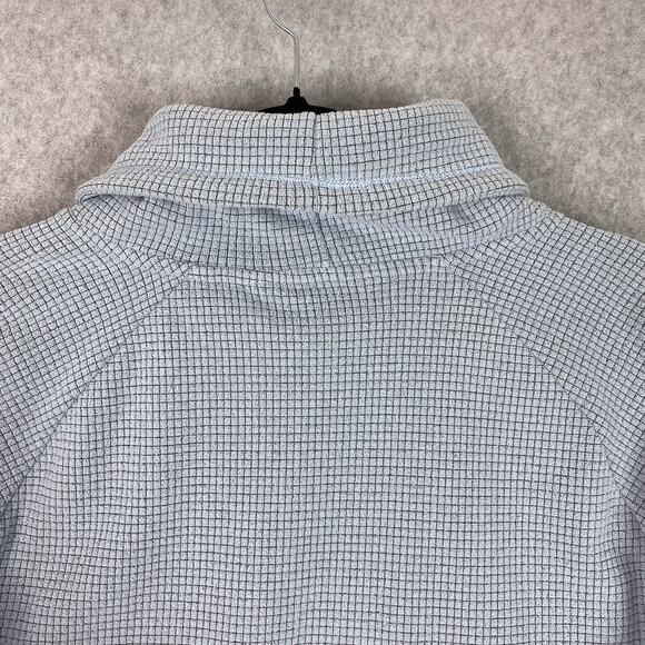 Outdoor Research Blue Trail Mix Cowl Pullover Waffle Knit Sweater Size Large - Picture 6 of 8